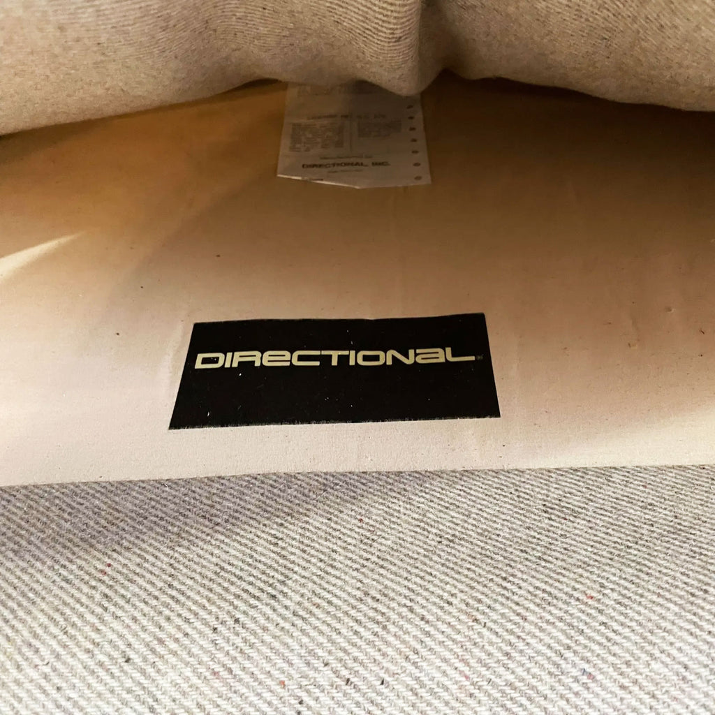 1980s Directional Down Filled Club Chairs with Ottomans