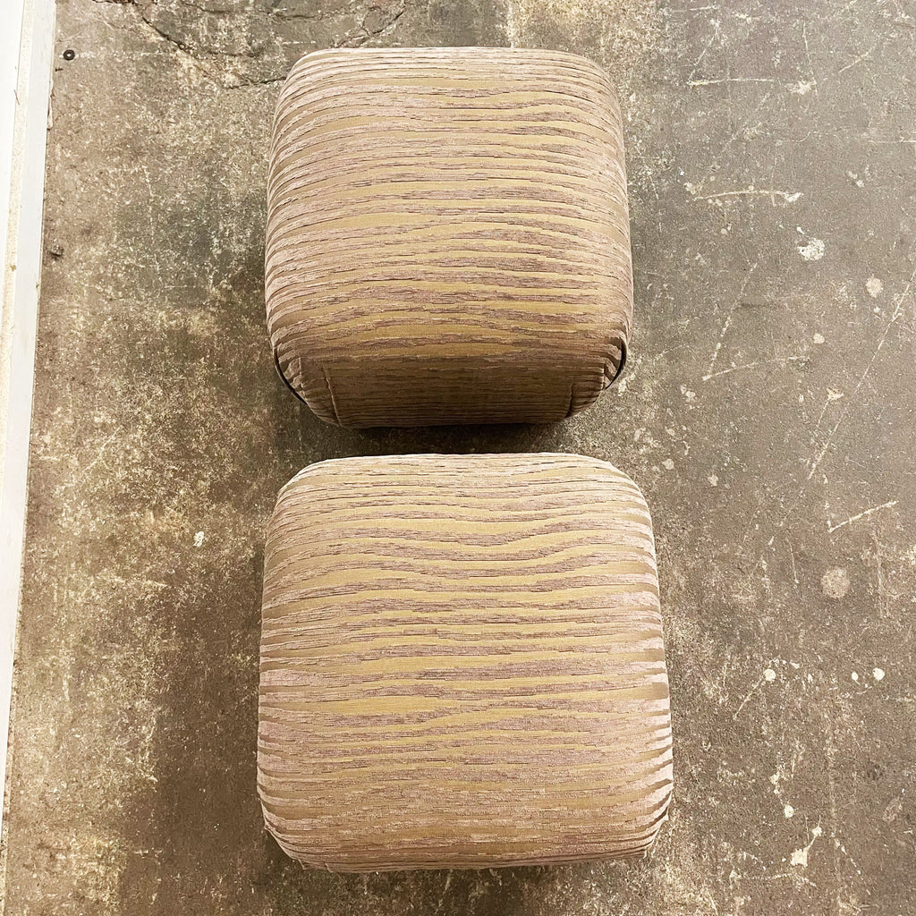 Pair of Sherrill Furniture Ottomans