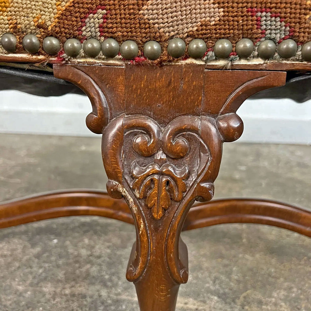 Antique French Style Carved Bench