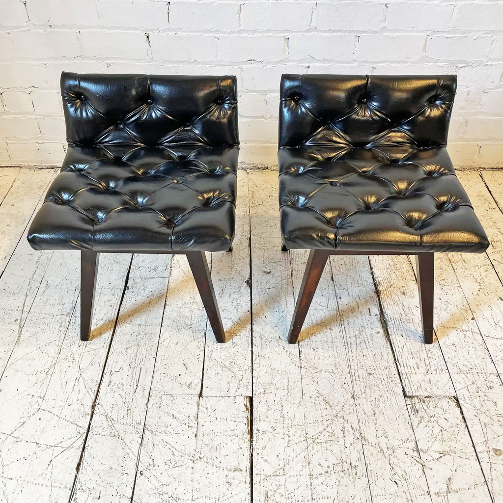 Pair of Mid-Century Swivel Stools