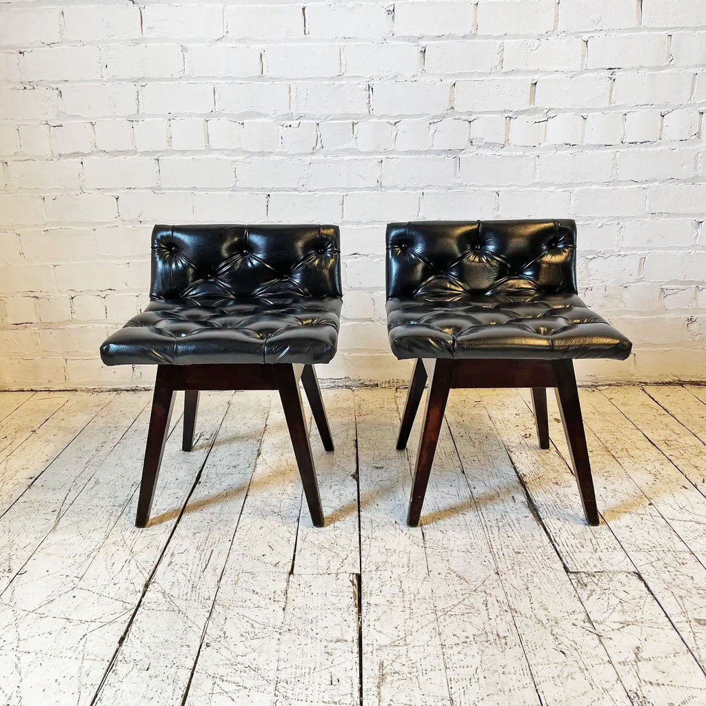 Pair of Mid-Century Swivel Stools