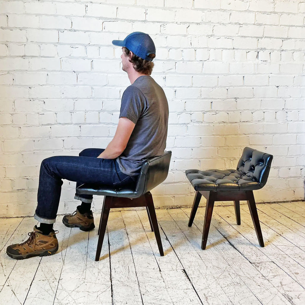 Pair of Mid-Century Swivel Stools
