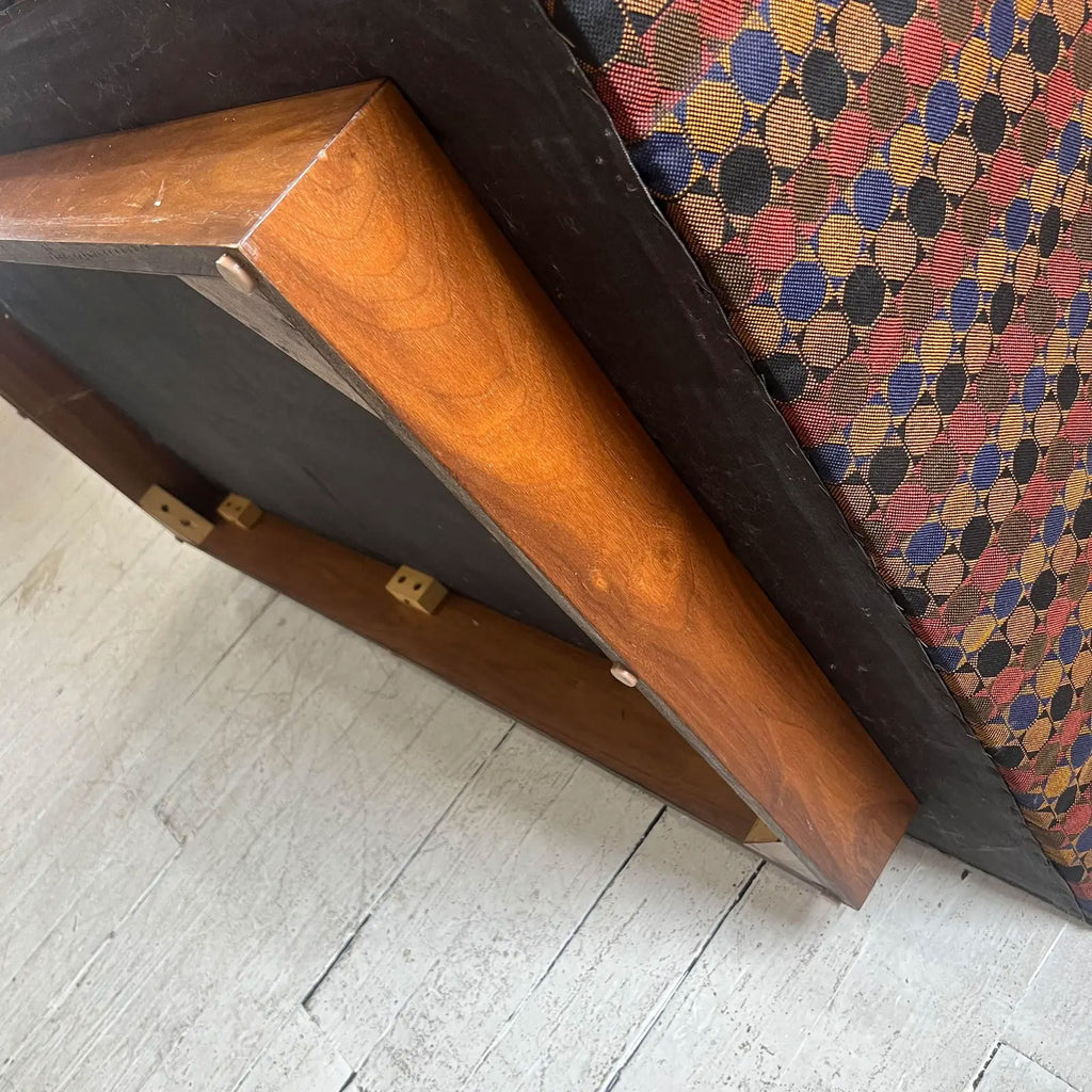 66.5" Edward Wormley for Dunbar Walnut Platform Loveseat