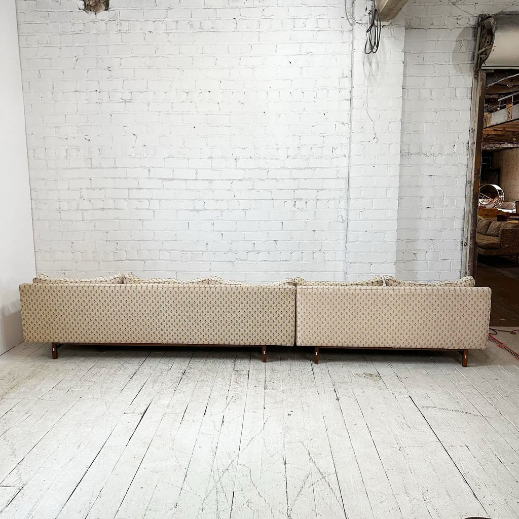 156.5" Paul McCobb for Calvin Sectional With Walnut Legs