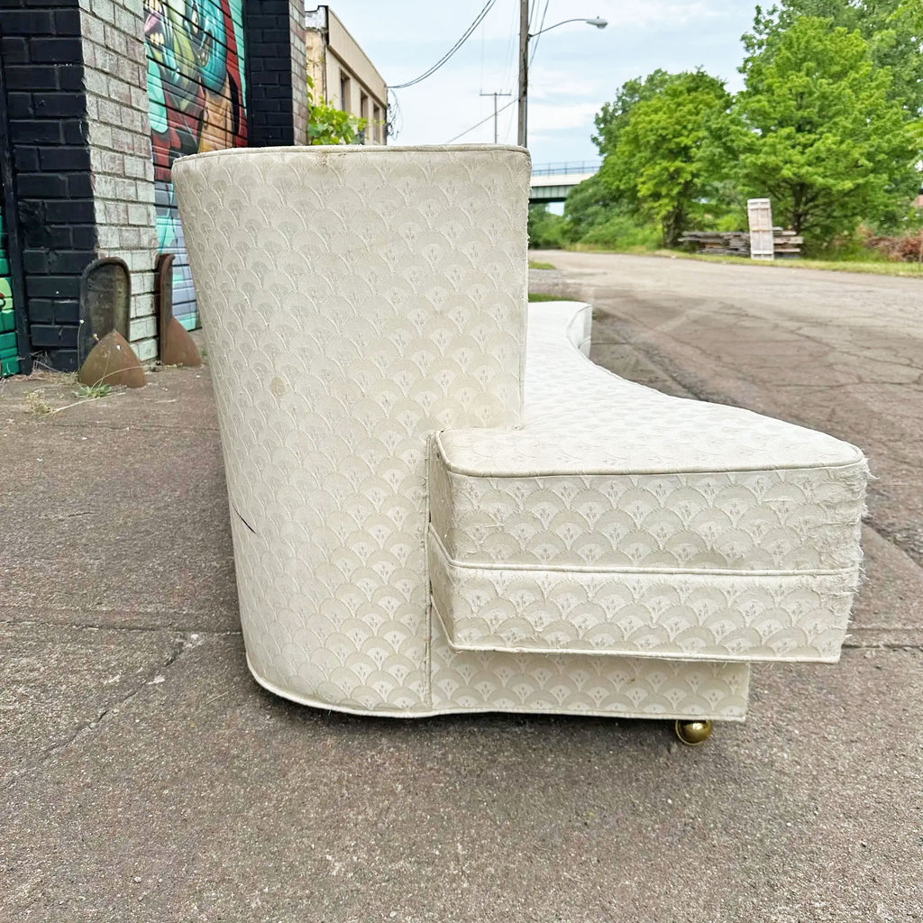 108.25" Curved Harvey Probber Style Sofa