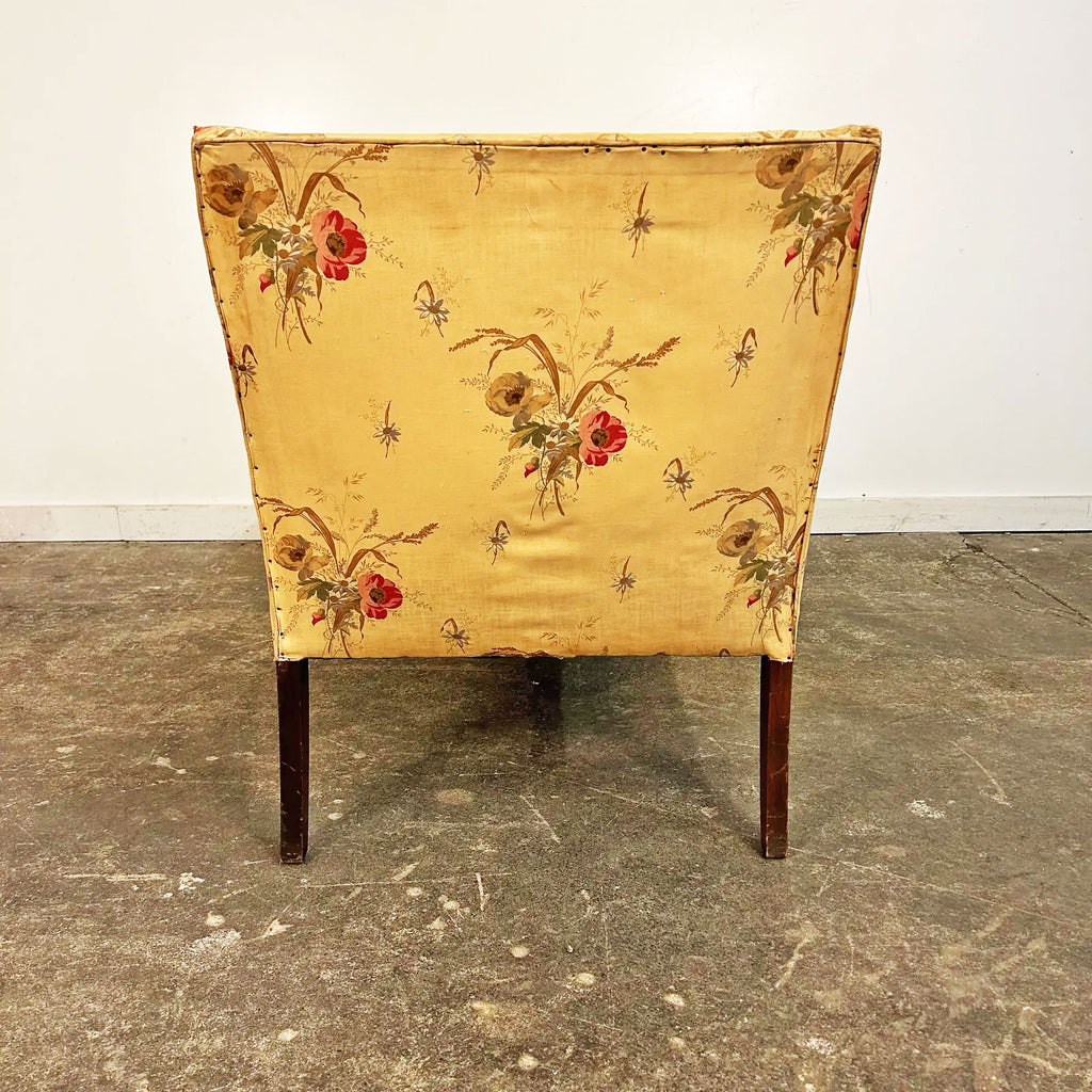 Napoleon III Style Chaise with Carved Legs