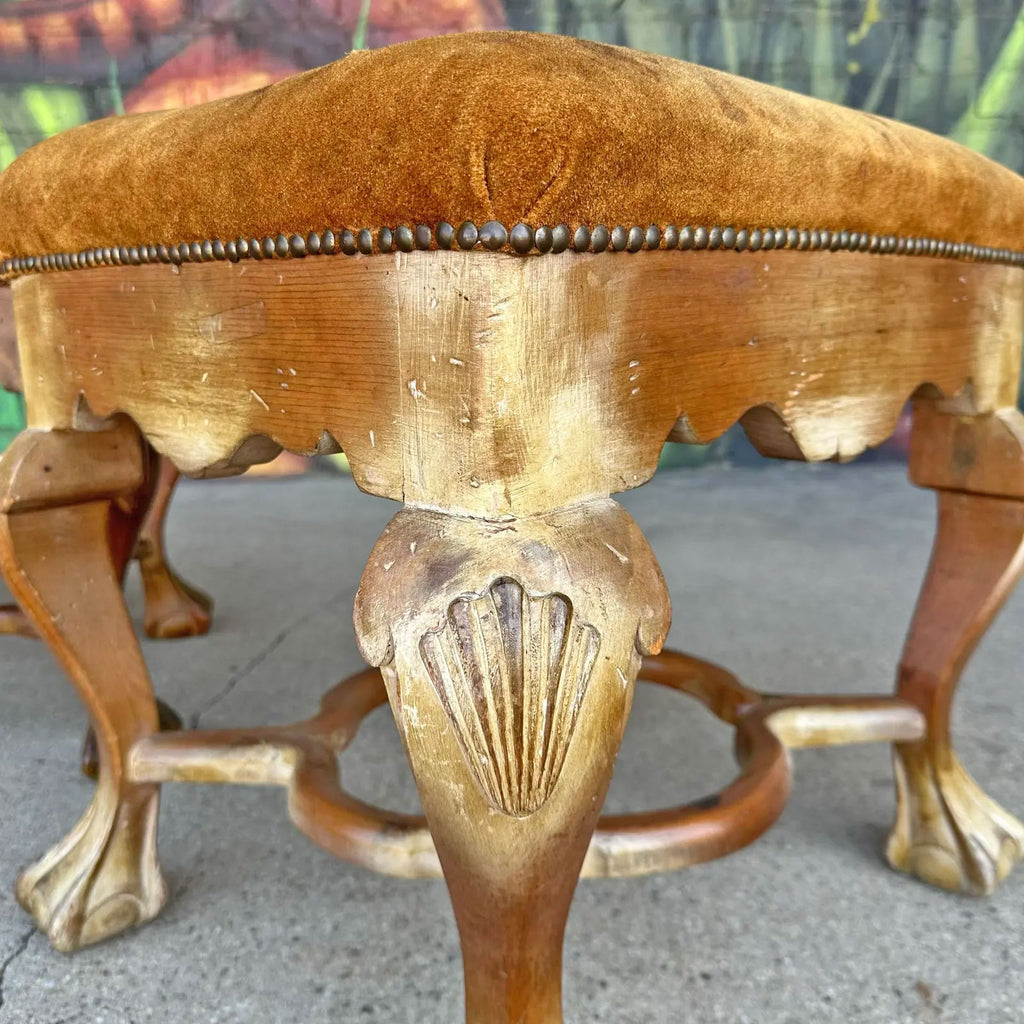 Pair of Sarreid Ottomans
