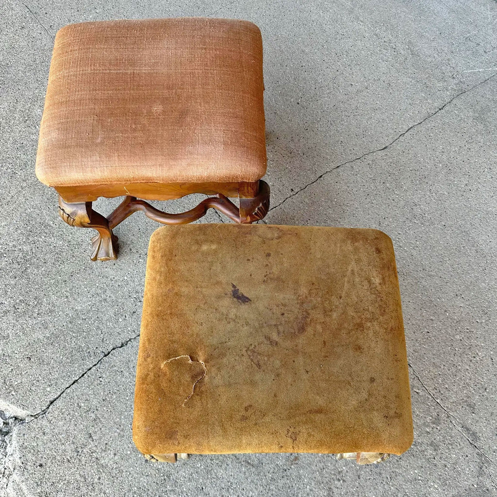 Pair of Sarreid Ottomans