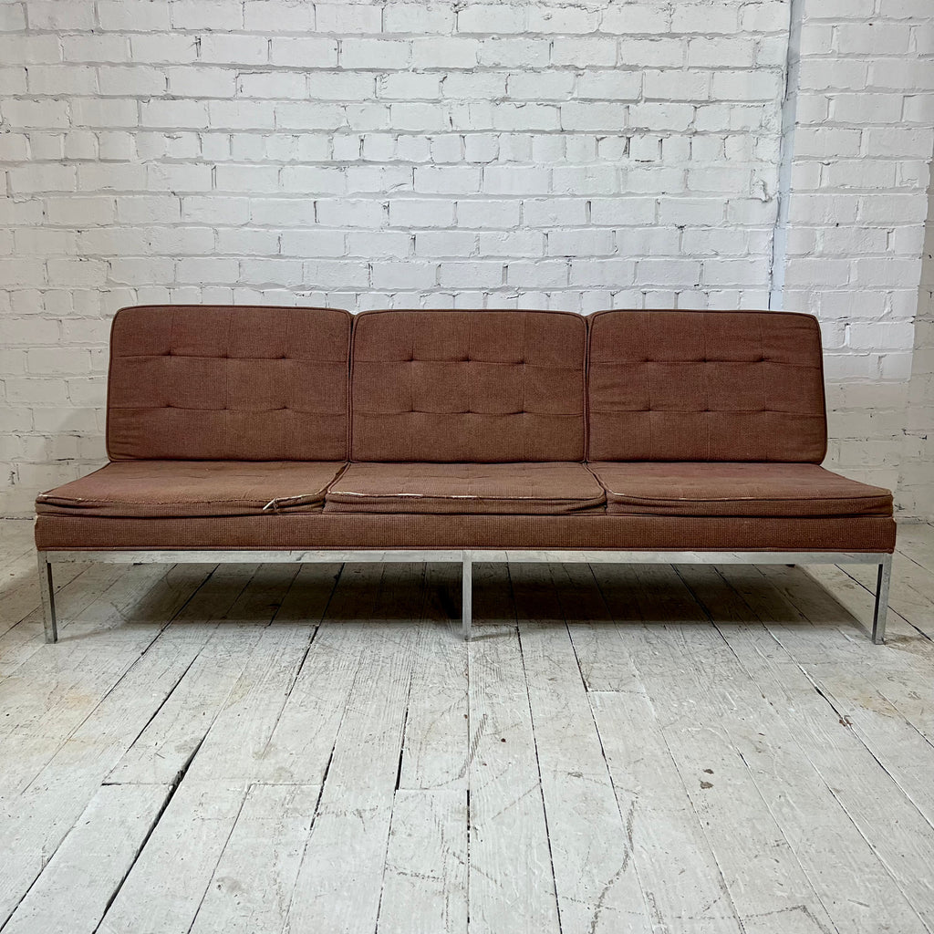 84" Florence Knoll Chrome Base Sofa