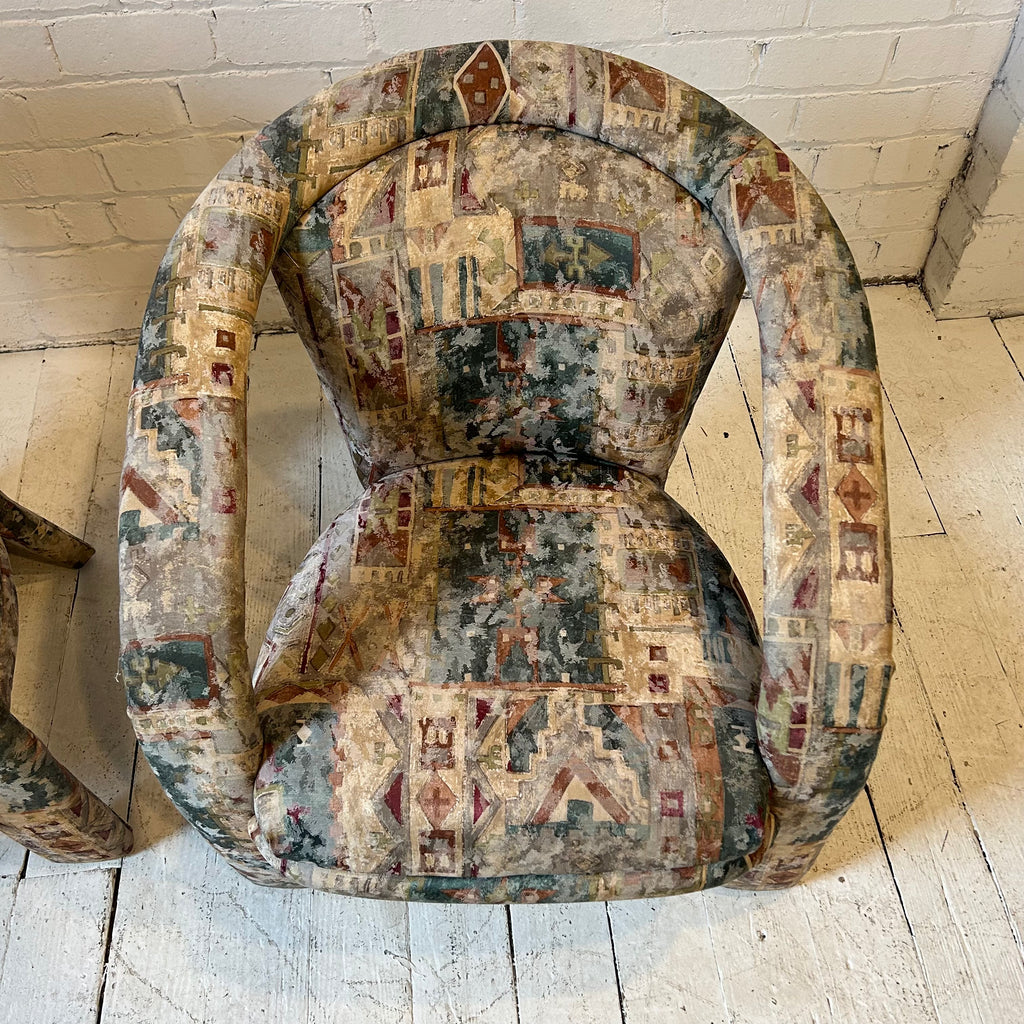 Pair of 90's Kagan-Style Lounge Chairs