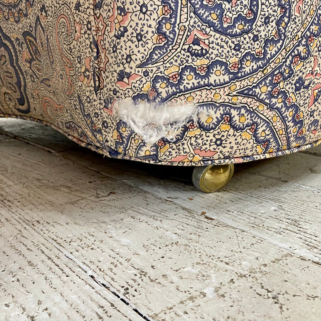 Pair of Paisley Chairs on Casters